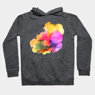 Watercolor splash interesting colourful design Hoodie